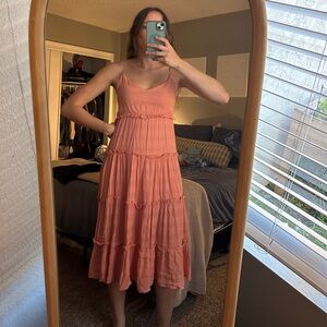 Elegant Pink Sleeveless Dress